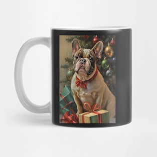 French Bulldog Christmas Holiday Card Mug